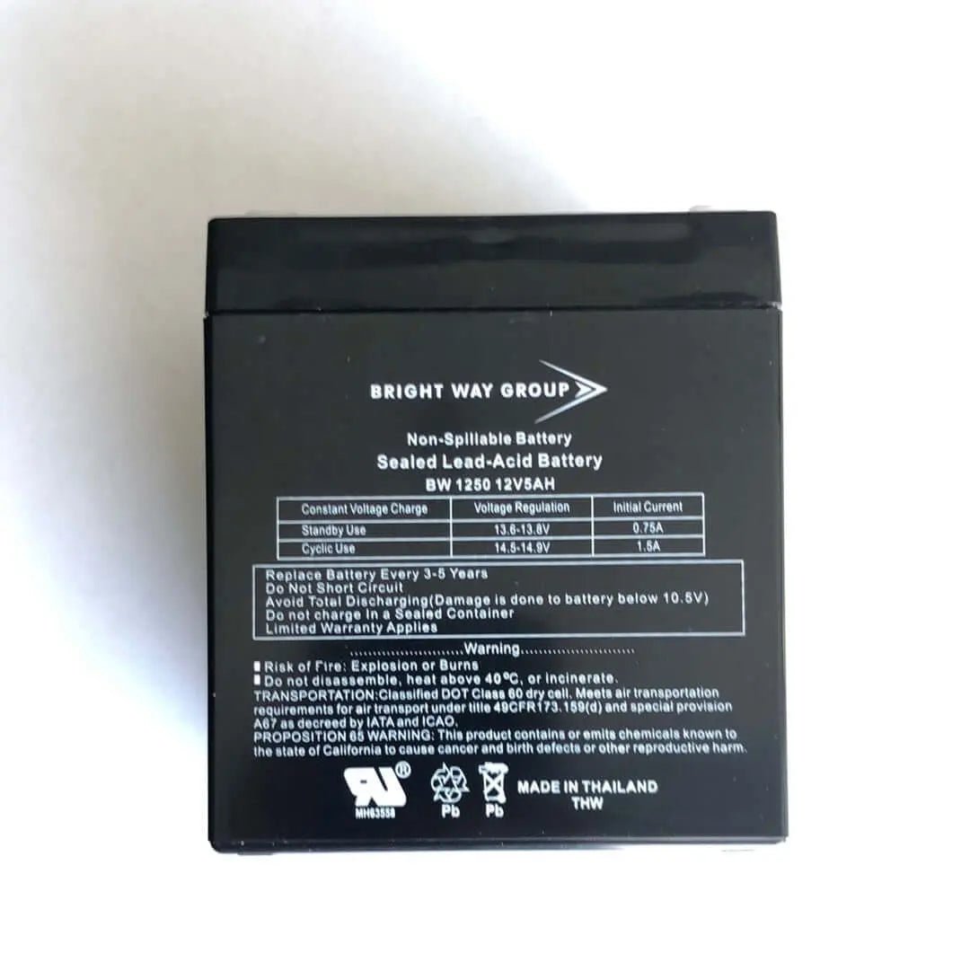 Security Battery 12V 5 Amp Hour - Avenger Security